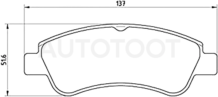 Колодки тормозные (Спереди) Citroen Berlingo 96-22 / C3 01- / C4 04-08 / Opel Corsa 19- / Peugeot 206 98-03 / 207 06-09 / 208 19- / 307 01-05