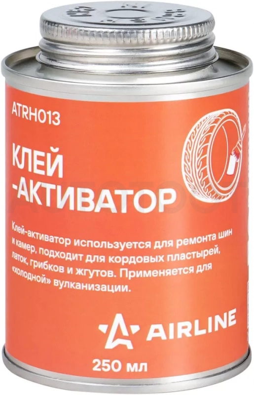 Клей-активатор для ремонта шин и камер, банка, 250мл - Артикул ATRH013 - Производитель Airline - Фото, Отзывы, Цены