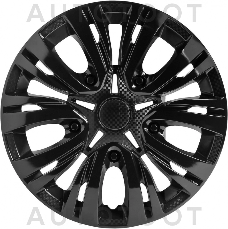13" Колпаки колесные "Лион", черный глянец, карбон, компл. 2 шт. - Артикул AWCC1304 - Производитель Airline - Фото, Отзывы, Цены