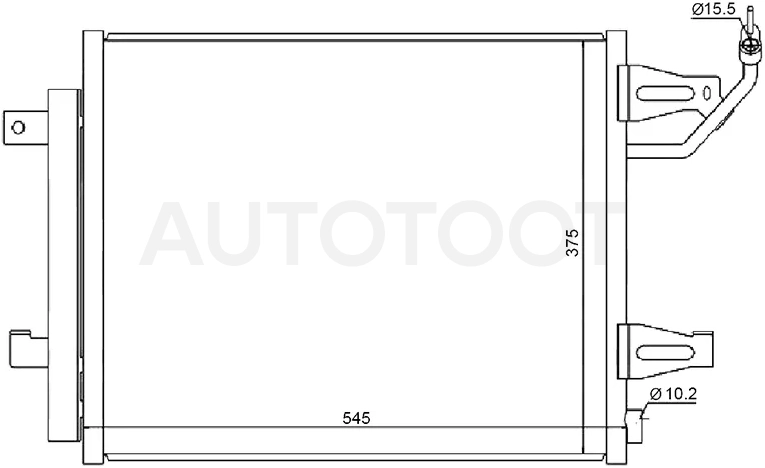 Радиатор кондиционера Mitsubishi Colt 02-12 / Colt Plus 04-12 - Артикул STMBV13940 - Производитель Sat - Фото, Отзывы, Цены