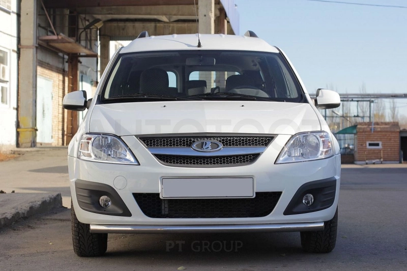 LADA Largus 2012-20  Защита переднего бампера одинарная Ø51мм (НПС) - Артикул LLA220201 - Производитель PT Group - Фото, Отзывы, Цены