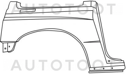 Крыло заднее правое (3 дв) -  для SUZUKI VITARA