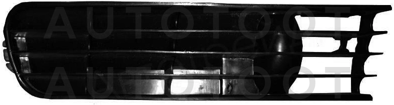 Решетка в передний бампер правая (без отверстия под противотуманку) -  для AUDI 100