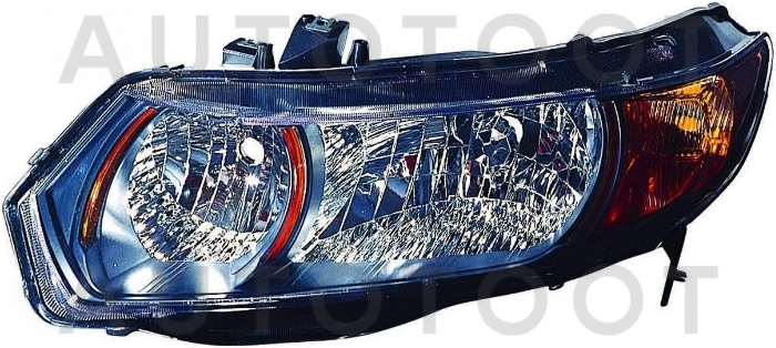Фара правая (под корректор, КУПЕ, USA) -  для HONDA CIVIC