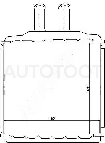 Радиатор отопителя салона -STCVW13950 Sat для CHEVROLET LACETTI, DAEWOO GENTRA