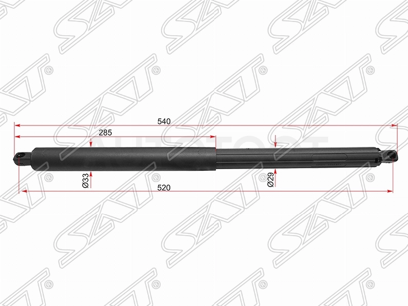 Амортизатор крышки багажника левый=правый -ST51247294199 Sat для BMW X5