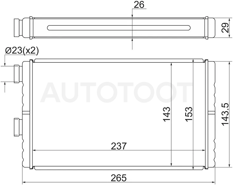 Радиатор отопителя салона Mitsubishi ASX 10- / Lancer 07-17 - Артикул STMBW53950 - Производитель Sat - Фото, Отзывы, Цены