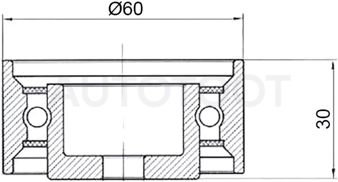 Ролик ремня ГРМ обводной HYUNDAI ELANTRA/I30/KIA CEED/CERATO/SOUL 1,8/2,0