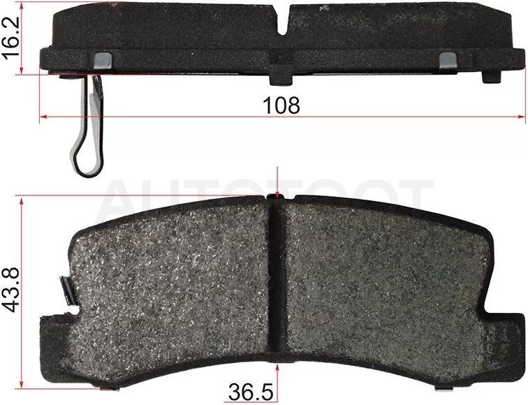 Колодки тормозные (Сзади) Lexus RX 97-03 / Toyota Avensis 97-03