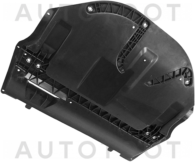 Защита двигателя пластиковая увеличенная -NSP086R0825901A Nsp для VOLKSWAGEN POLO, SKODA RAPID, AUDI A1