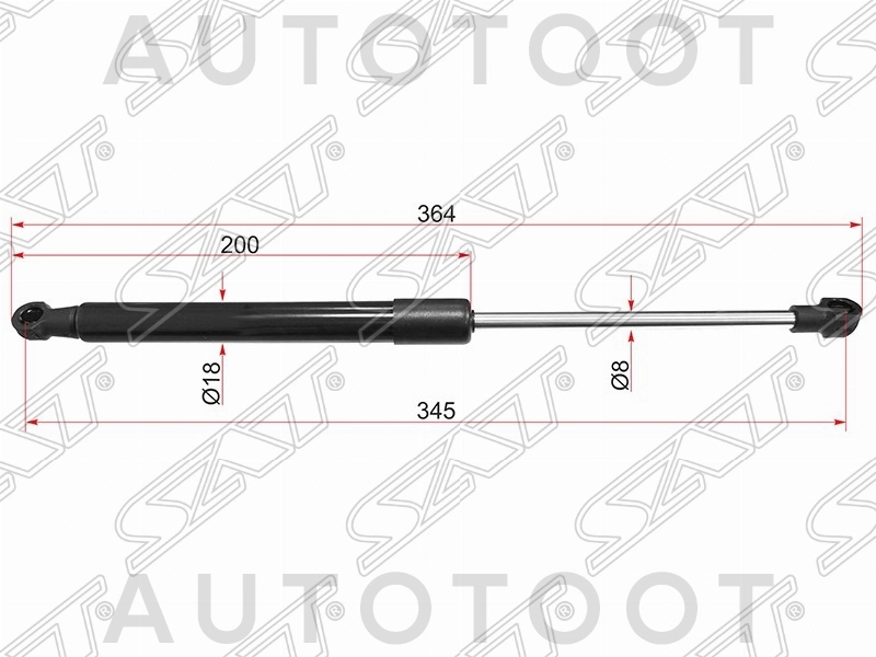 Амортизатор капоты левый=правый -ST41612990344 Sat для BMW X1