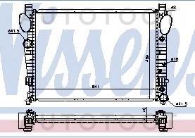Радиатор охлаждения (2000-2005 г.в.) -MB00121 Sat для MERCEDES S-CLASS
