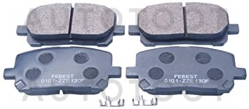 Колодки тормозные передние -ST0446544050 Sat для TOYOTA IPSUM, TOYOTA VOLTZ, TOYOTA NOAH, TOYOTA VOXY