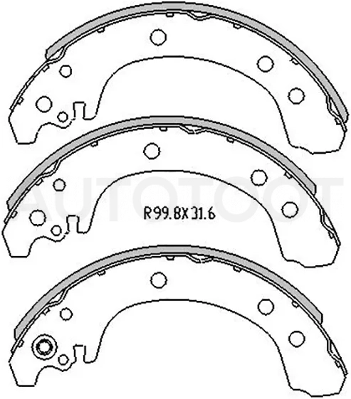 Колодки тормозные барабанные Toyota Matrix 02-07 / Voltz 02-04 - Артикул ST0449502050 - Производитель Sat - Фото, Отзывы, Цены