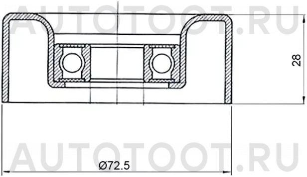 Ролик приводного ремня обводной MAZDA 2/3 2007- (гладкий) - Артикул STZJ0115940 - Производитель Sat - Фото, Отзывы, Цены