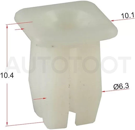 Клипса под винт FORD (Продажа по 10шт) - Артикул STM10781 - Производитель Sat - Фото, Отзывы, Цены