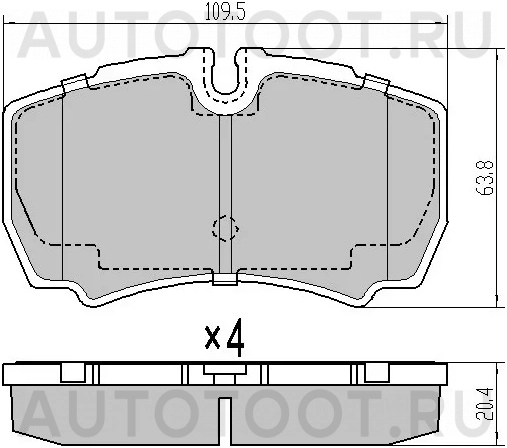 Колодки тормозные (Сзади) Ford Transit 06-14 - Артикул ST1501265 - Производитель Sat - Фото, Отзывы, Цены