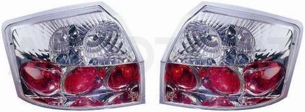Фонарь задний левый+правый (комплект, тюнинг, прозрачный, Lexus тип, внутри хром)