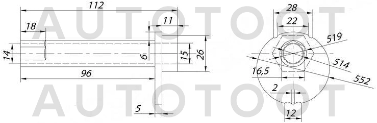 Эксцентрик нижнего рычага -ST4840960020 Sat для TOYOTA LAND CRUISER PRADO