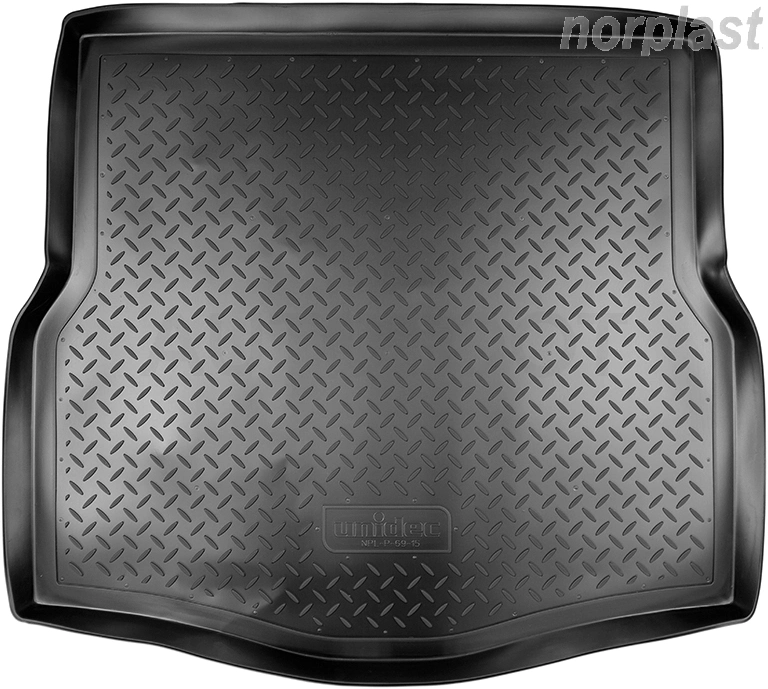Коврик в багажник NORPLAST, черный, полиуретан, хэтчбек -  для RENAULT LAGUNA