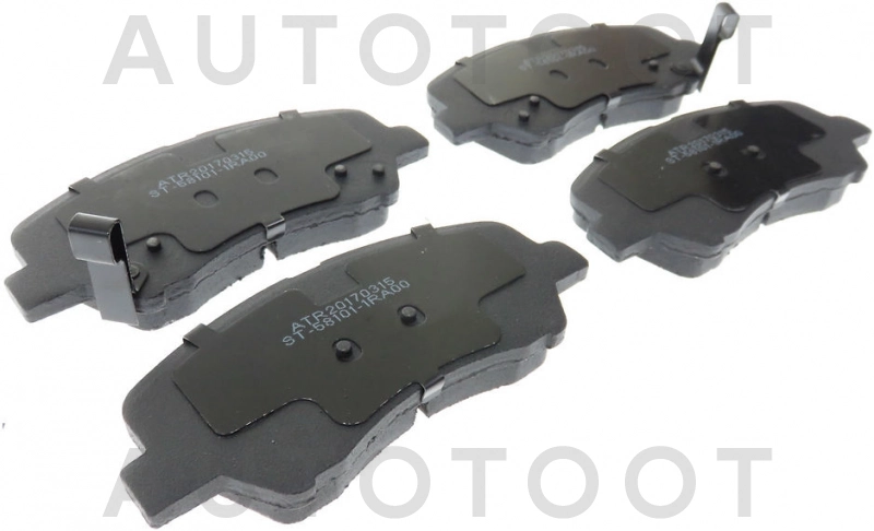 Колодки тормозные передние -ST581011RA00 Sat для KIA RIO, HYUNDAI SOLARIS, HYUNDAI ELANTRA, GEELY ATLAS