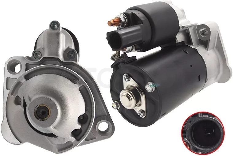 Стартер Audi A4 00-09 / A6 97-05 / Volkswagen Passat 00-05 / Audi S4 03-05 / S6 99-04 / Skoda Superb 02-06 (1,2 kW/ Z=9)