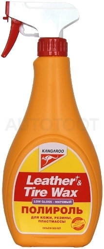 Полироль матовый (кожа резина пластик) Leather & Tire Wax Super Gloss 500мл