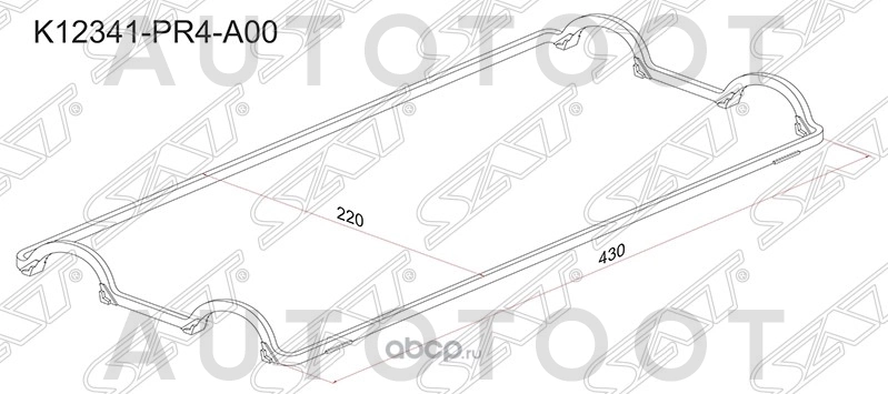 Прокладка крышки клапанов -K12341PR4A00 Sat для HONDA CR-V