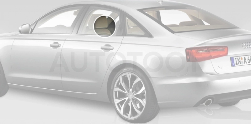 Стекло заднее левое опускное -  для AUDI A6
