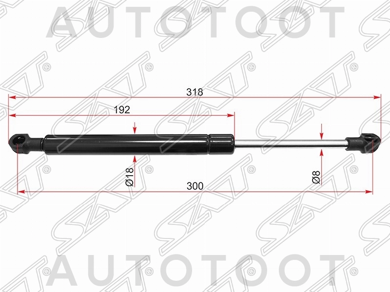 Амортизатор крышки багажника (седан) -ST1117246 Sat для FORD MONDEO