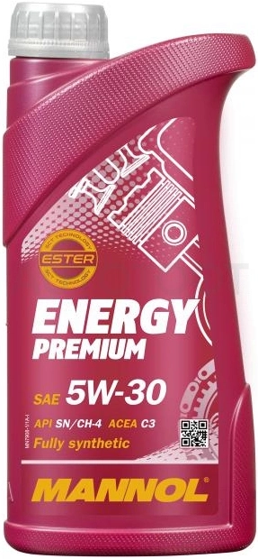 5W-30 MANNOL Energy Premium 1л Масло моторное полностью синтетическое - Артикул 4036021101385 - Производитель Mannol - Фото, Отзывы, Цены