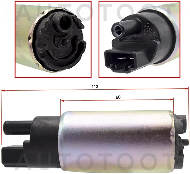 Насос топливный -JPF0018 Just Drive для NISSAN ALMERA