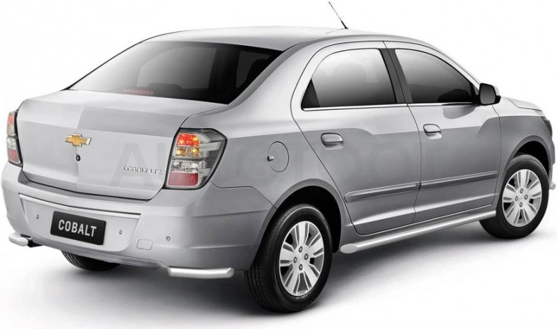 CHEVROLET Cobalt 2019- Защита заднего бампера угловая Ø38мм (НПС) - Артикул CHC220101 - Производитель PT Group - Фото, Отзывы, Цены