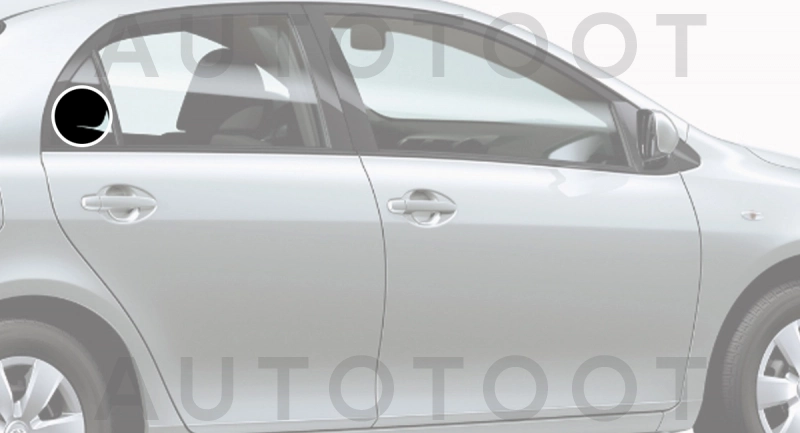 Стекло форточки (уголок) задней правой двери -  для TOYOTA COROLLA AXIO