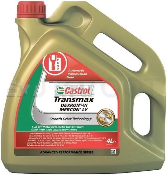 ATF Масло трансмиссионное "Transmax DEXRON VI MERCON LV", 4л - Артикул 156CAB - Производитель CASTROL - Фото, Отзывы, Цены