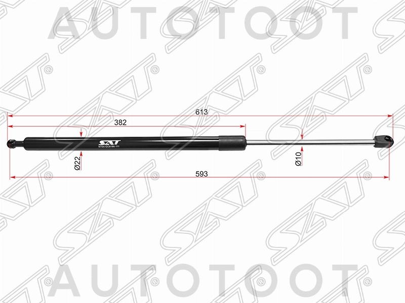 Амортизатор крышки багажника -ST689500E030 Sat для LEXUS RX270, LEXUS RX350, LEXUS RX450H
