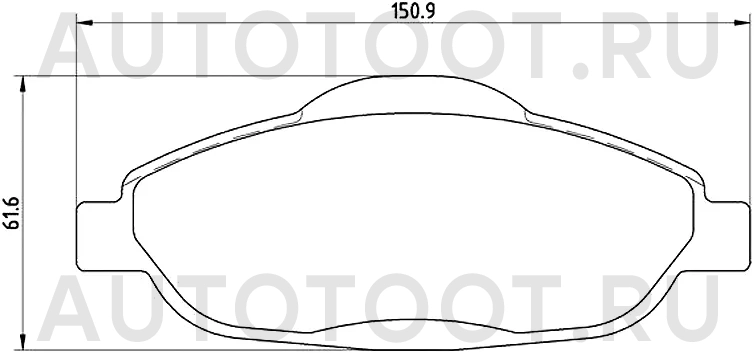 Колодки тормозные (Спереди) Peugeot 308 07-15 / 3008 10-13 - Артикул P61101 - Производитель Brembo - Фото, Отзывы, Цены