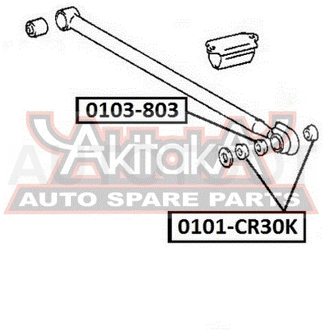 Втулка поперечной тяги -0103803 Asva для TOYOTA ESTIMA