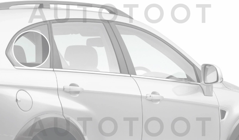 Стекло багажника боковое заднее правое -  для CHEVROLET CAPTIVA