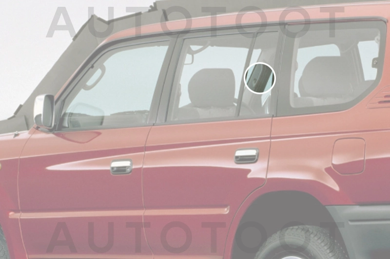 Стекло форточки (уголок) задней левой двери -  для TOYOTA LAND CRUISER PRADO
