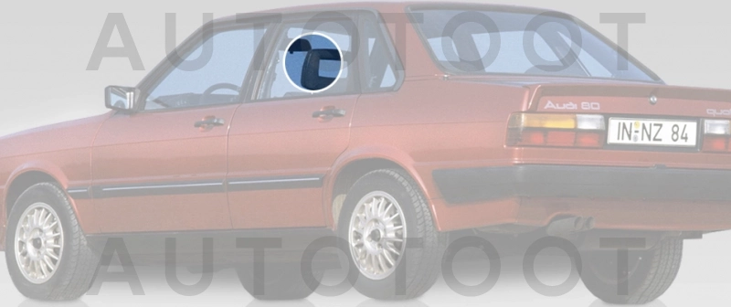 Стекло заднее левое опускное -  для AUDI 80