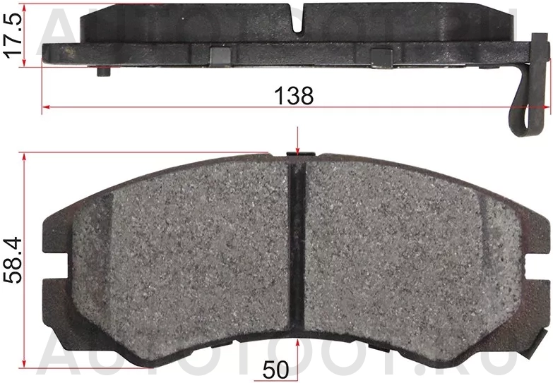 Колодки тормозные (Спереди) Isuzu Bighorn 91-02 / Trooper 92-02 - Артикул ST8970352571 - Производитель Sat - Фото, Отзывы, Цены