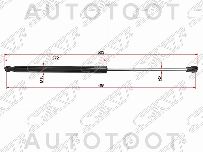 Амортизатор капота левый=правый -ST534400W280 Sat для LEXUS NX