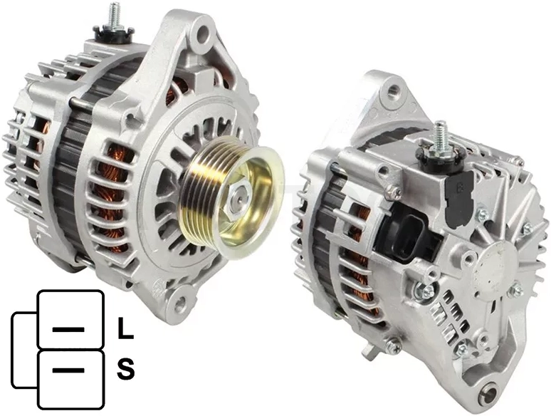 Генератор NISSAN AD Y11/AVENIR W11/BLUEBIRD SYLPHY G10/SUNNY B15 98- QG15DE/QG16DE/QG18DE 12V 80A