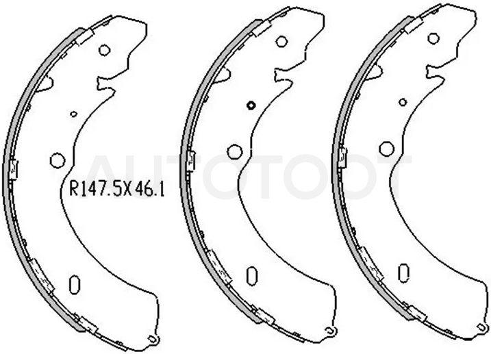 Колодки тормозные зад GREAT WALL HOVER 05-12/ISUZU D-MAX 02- -ST3502190P00 Sat для BYD BYD