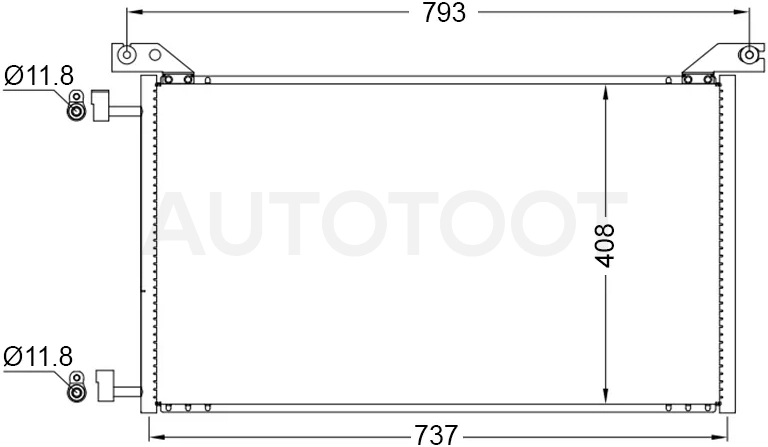 Радиатор кондиционера Chevrolet Tahoe 06-14 / Silverado 07-13