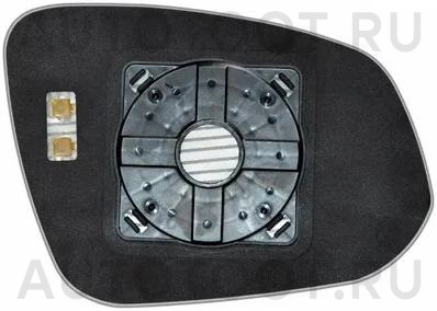 Полотно зеркала левое сферическое с обогревом -  для TOYOTA RAV4, TOYOTA HILUX, TOYOTA FORTUNER