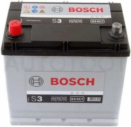 Аккумулятор BOSCH 45Ah 300A прямая полярность(+-)
