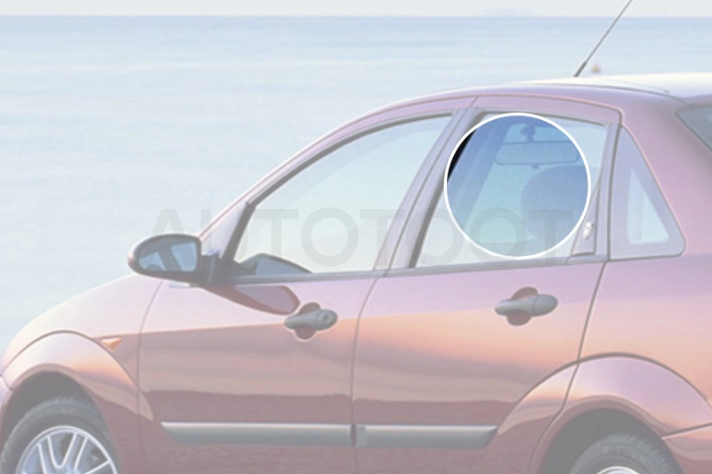 Стекло заднее левое опускное -  для FORD FOCUS