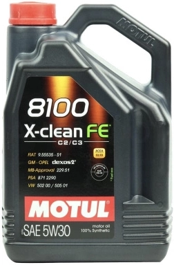 5W-30 Масло моторное синтетическое 8100 X-clean EFE 4л - Артикул 109171 - Производитель MOTUL - Фото, Отзывы, Цены